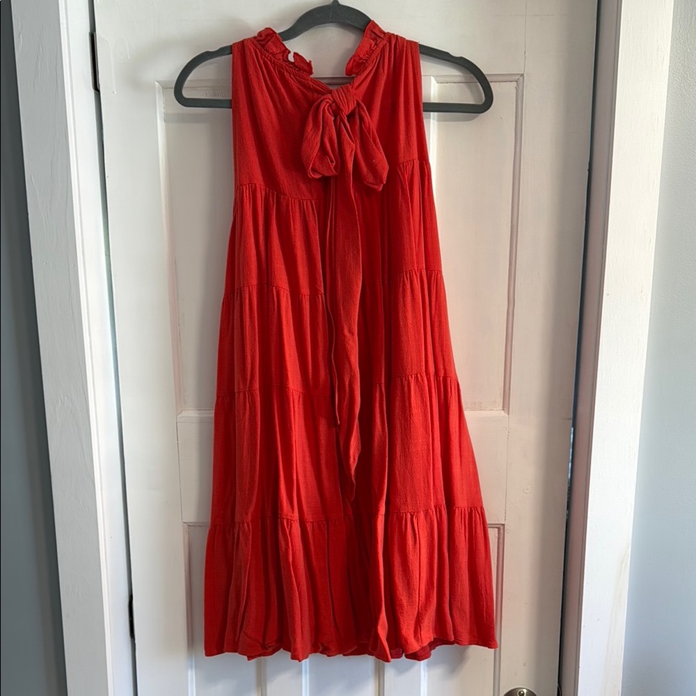 Lulu's Scarlet Ruffled Dress - Picture 3 of 4